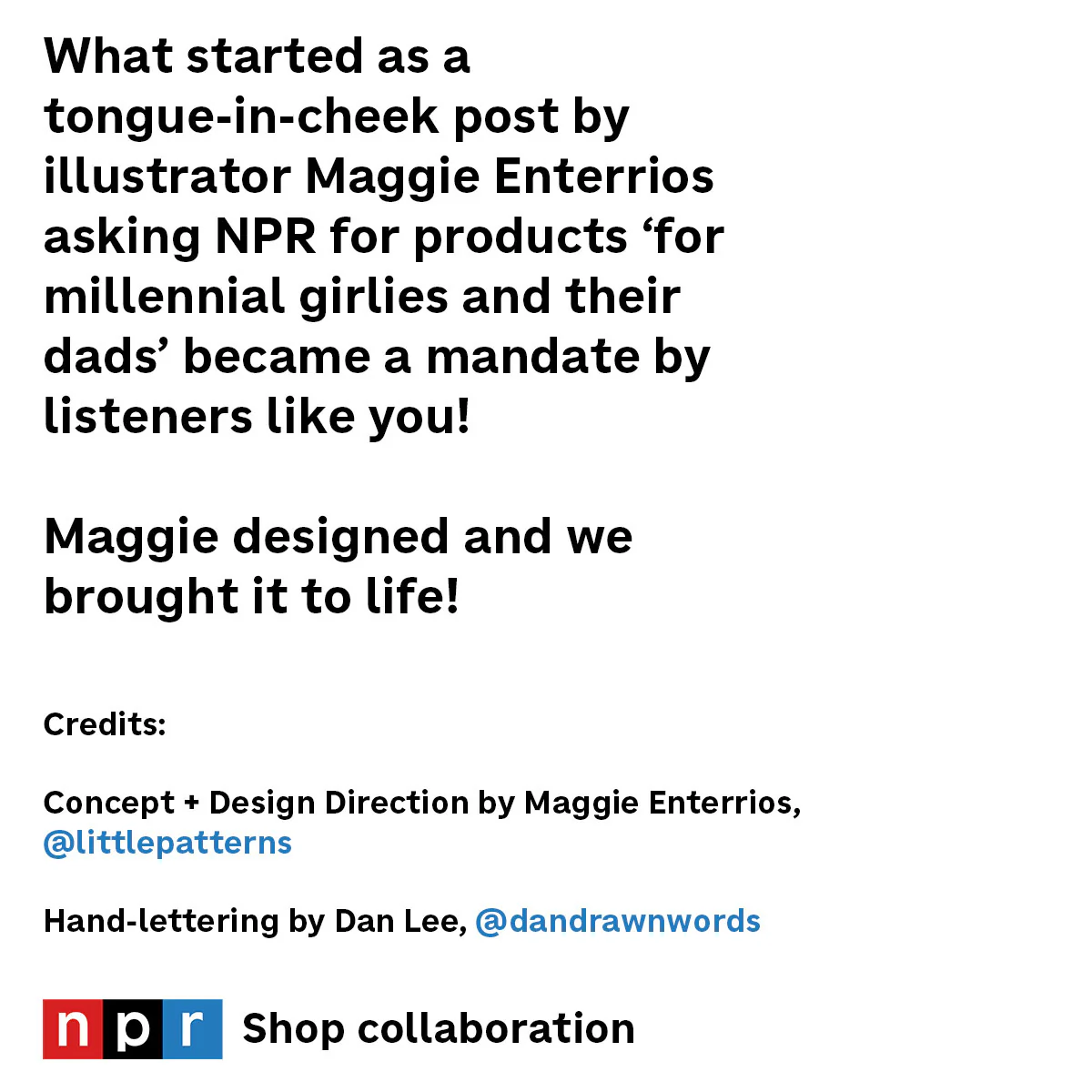 National Public Radio Script Crop Top - Image 5