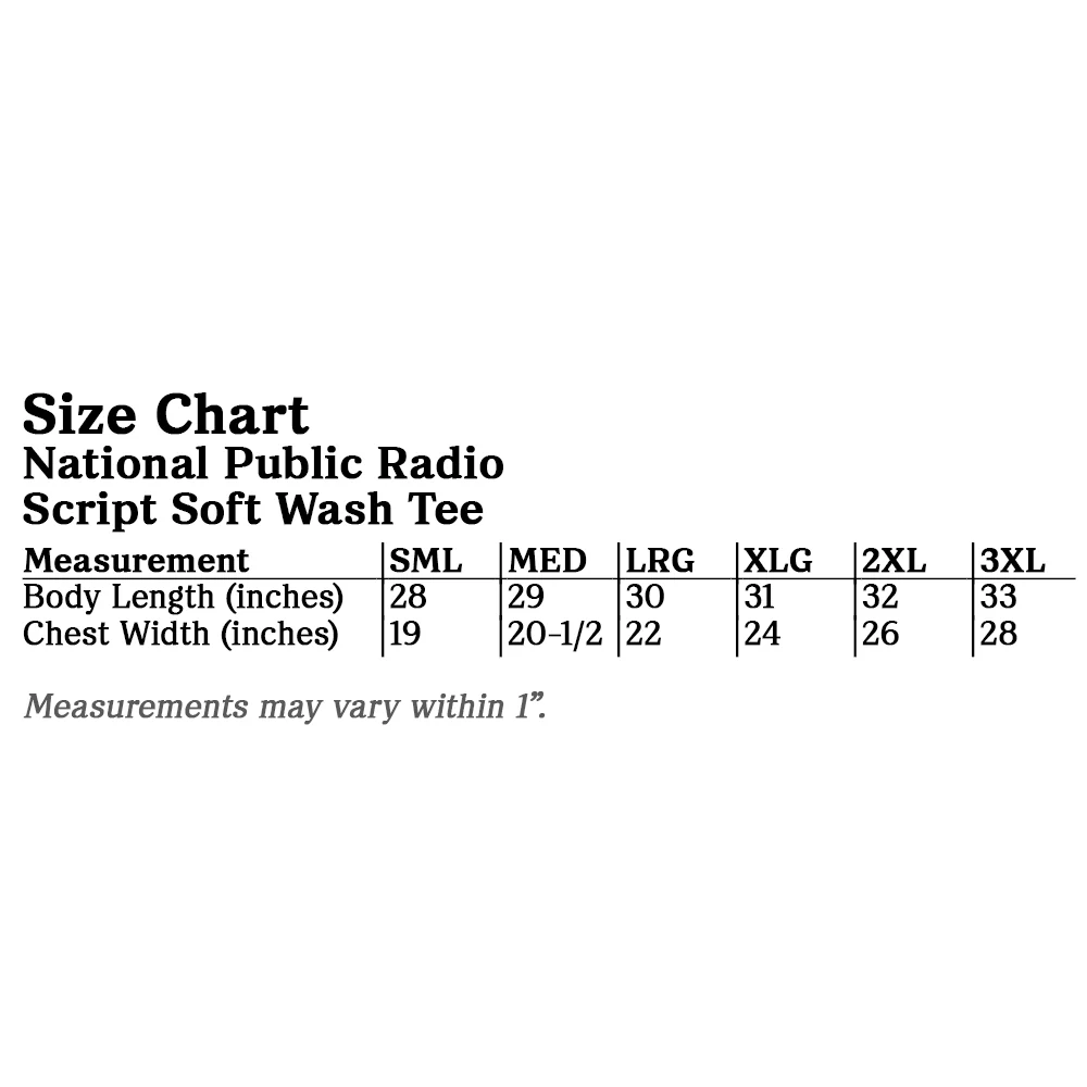 National Public Radio Script Tee - Image 4